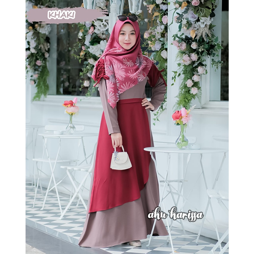 Gamis ZASKIA ZR original berlabel terbaru premium limitted style wanita syari ootd