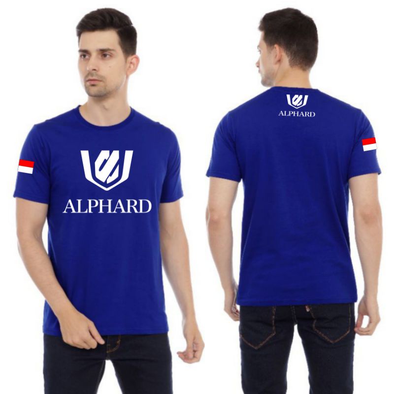 Kaos Lengan Pendek Pria Toyota Alphard / Baju Kaos Otomotif Mobil Alphard