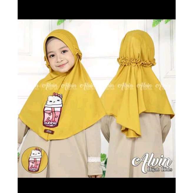 HIJAB ANAK BOBA VIRAL Led nyala/Jilbab BOBA nyala COD inpor termurah