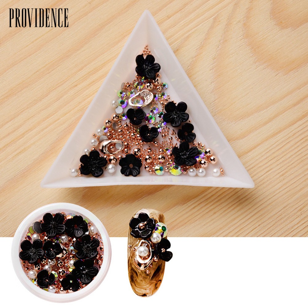 Providence Shell Flower Bead Rhinestone Mixed 3D Nail Art Sequin DIY Manicure Jewelry