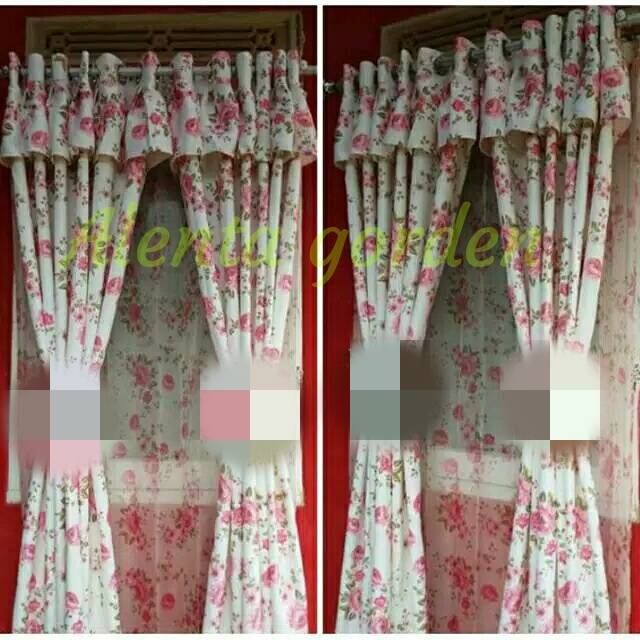  Gorden  shabby poni rempel jendela pintu  kaca  termurah 