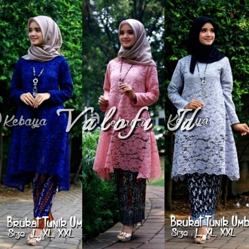SETELAN KEBAYA TUNIK UMBRELLA > KEBAYA MODERN / KEBAYA REMAJA / KEBAYA FAVORITE / KEBAYA BROKAT / KE