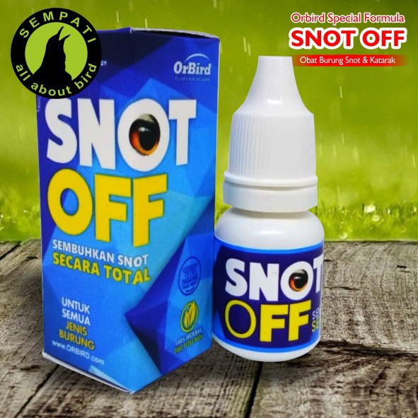 Snot Off Orbird Obat Burung Sakit Mata Katarak Berlendir Mata