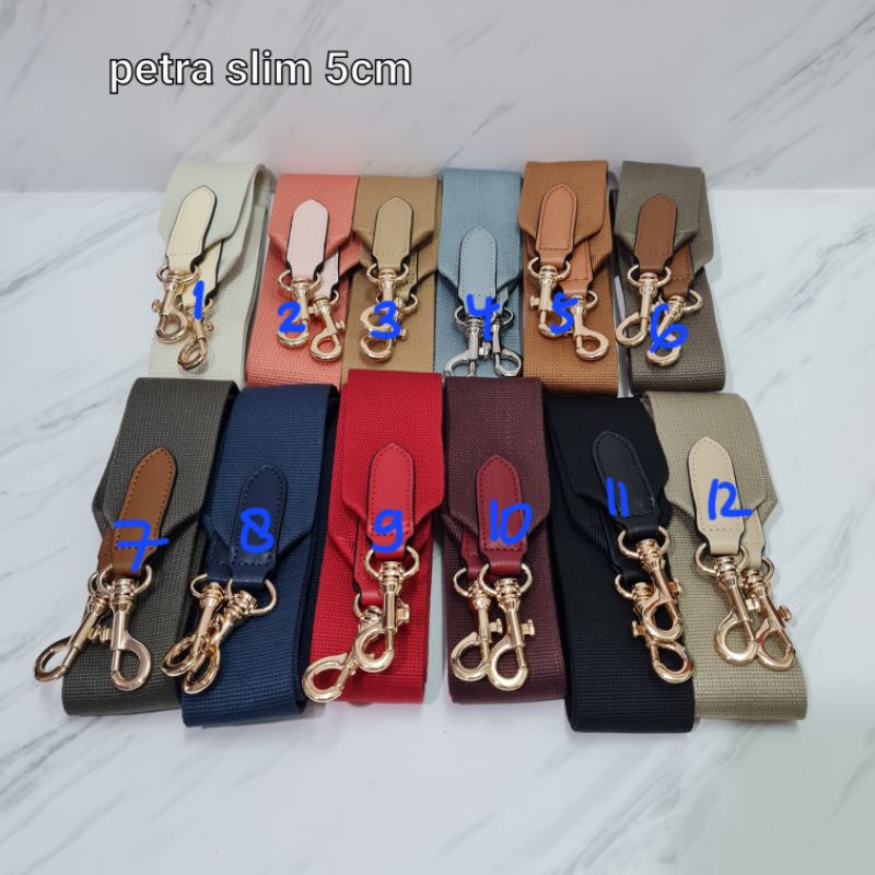 Petra Slim 5cm canvas bag strap / bagstraps / tali tas