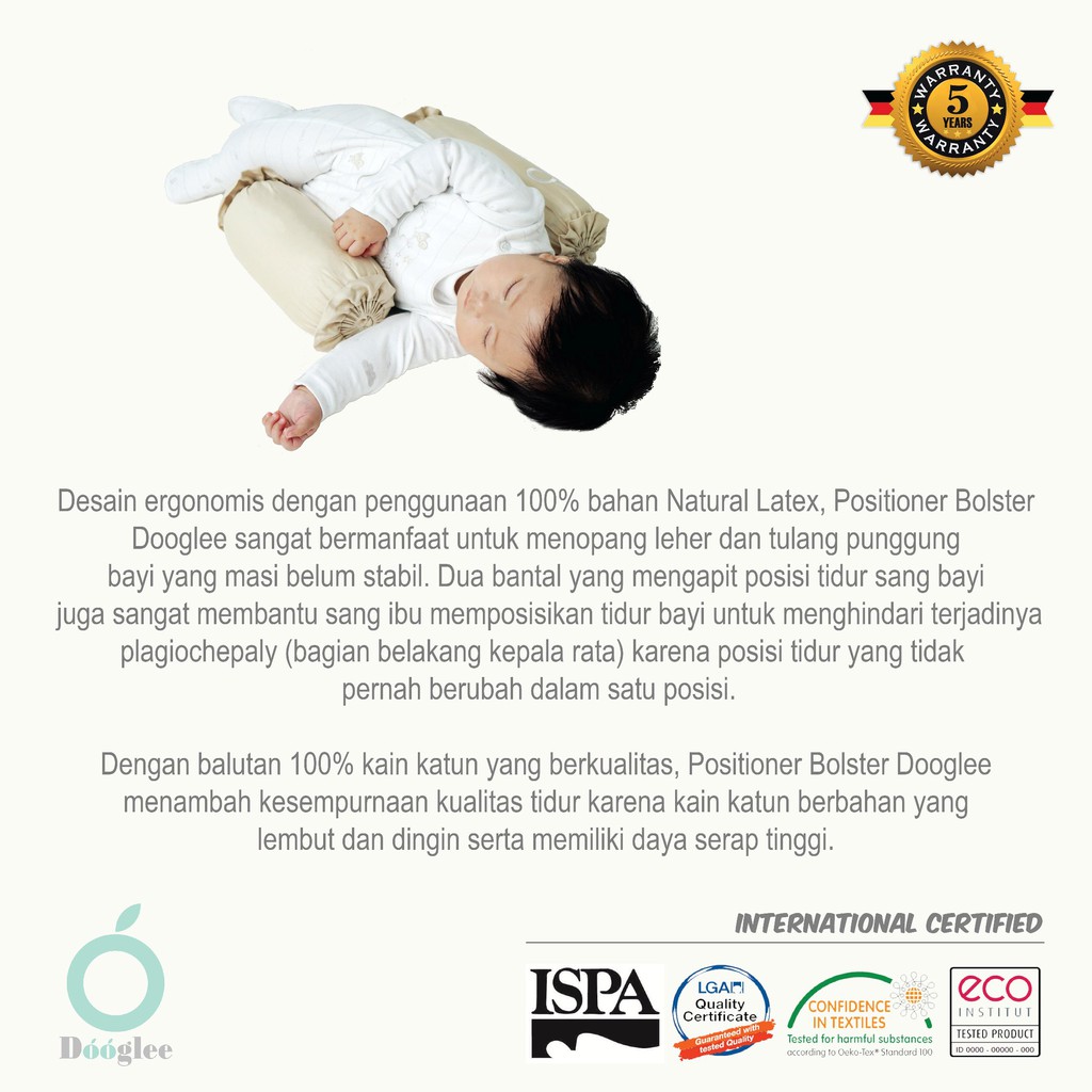 Dooglee Positioner Bolster Guling Bayi Doogle POSITIONER BOLSTER