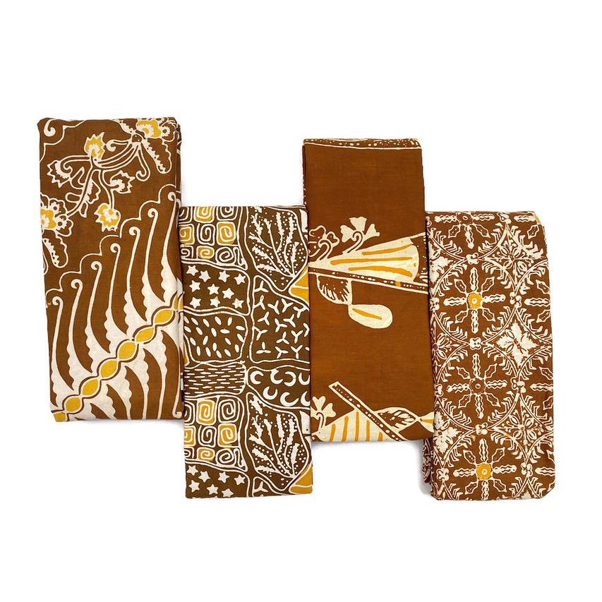 Grosir Batik/ Batik Garutan Cap Tulis coklat kuning