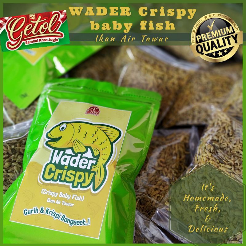 

Wader crispy ikan wader krispi air tawar goreng gurih, Getol wader crispy baby fish premium 125 gram