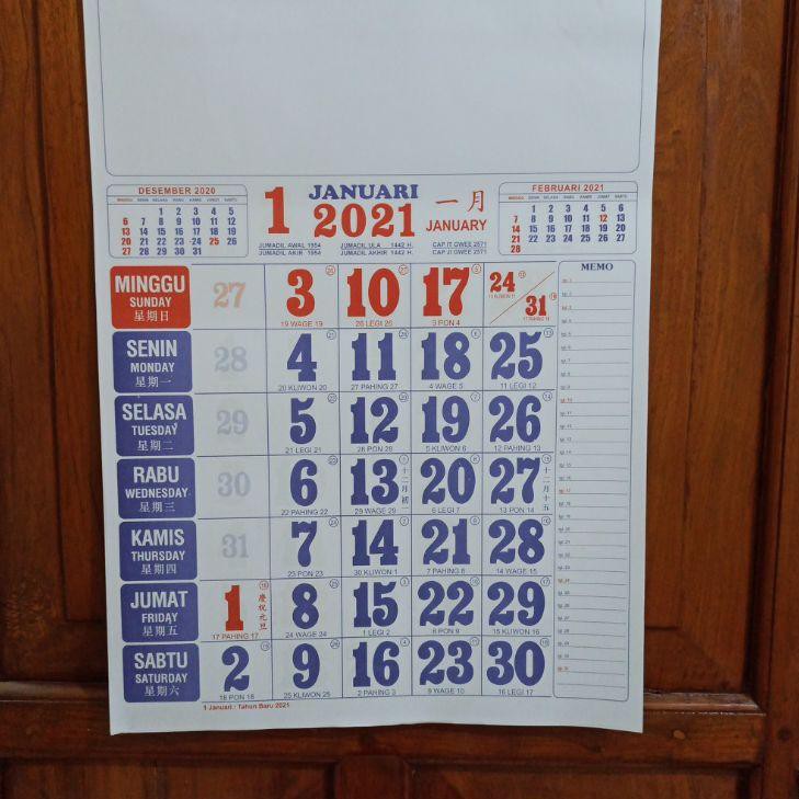 

Terbaru 7PS Kalender Bulanan Kalender Kerja Angka Besar Ukuran 38 x 12 cm 2021 BM Ready'