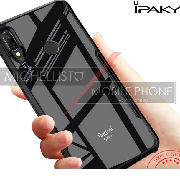 Importir Resmi iPaky Case Redmi Note 7 Armor Shield Bumper Transparent Clear Original