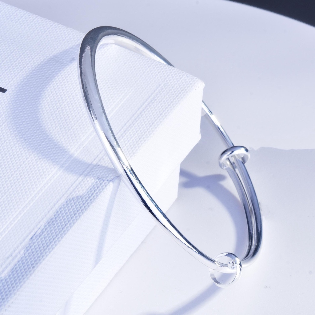 Gelang Perut Bentuk Bulat Bahan Stainless Steel Warna Silver Untuk Wanita