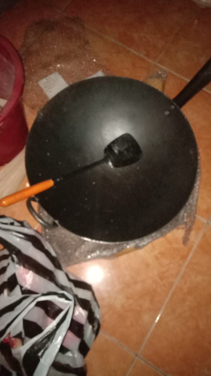 (bundle) Wajan Nasgor Plat Baja Hitam Wajan Resto Chinese Food 45 Cm  - Sutil 12 Cm