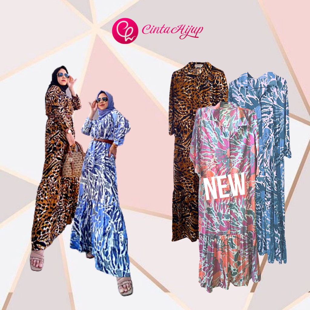 Gamis Rayon Syari Ruffle Cinta Bahan Rayon Premium - Cinta Hijup