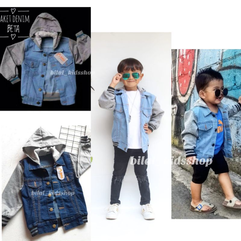 JAKET JEANS ANAK ( 1-10TH ) / JAKET HOODIE ANAK