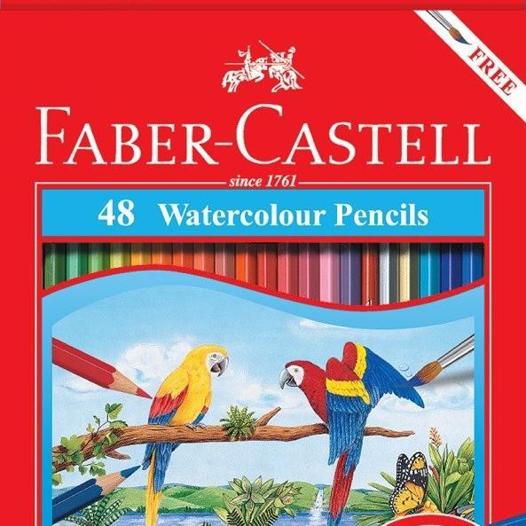 

PERALATAN MENGGAMBAR PENSIL WARNA FABER CASTELL 48 WATER COLOUR / FREE KUAS DAN RAUTAN PERALATAN