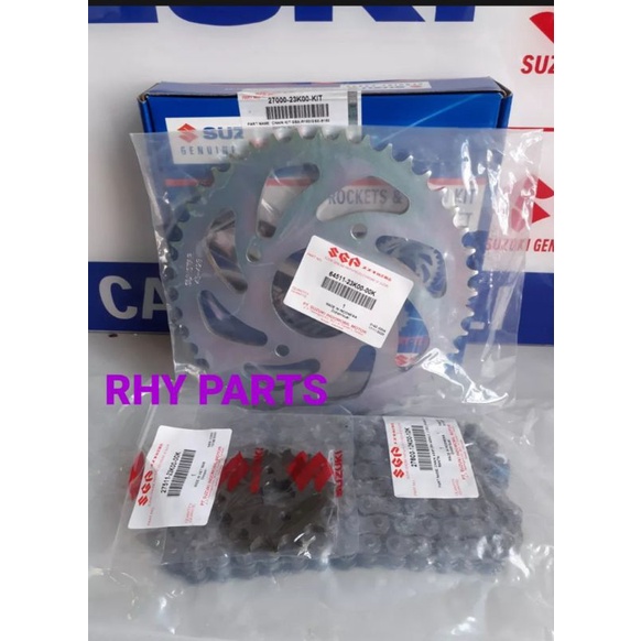 Gear Set/Sproket Chain Kit Suzuki GSX-R150/S150 Barang ORI SUZUKI SGP