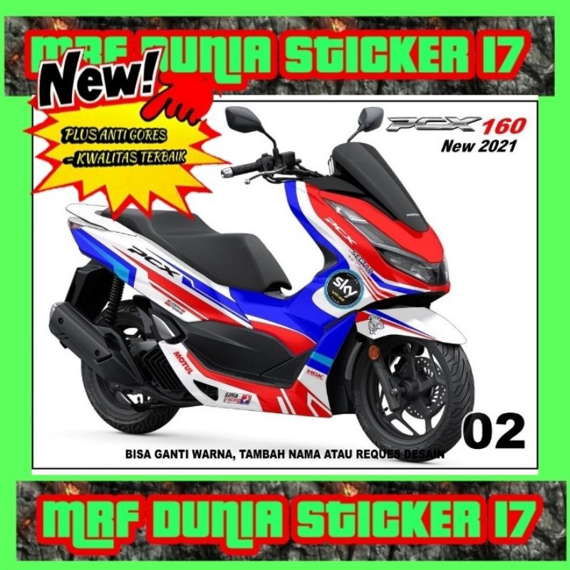 Sticker decal Honda PCX 160 Full Body decal Honda PCX NEW 160 Full body Sticker PCX 160 Full body 02