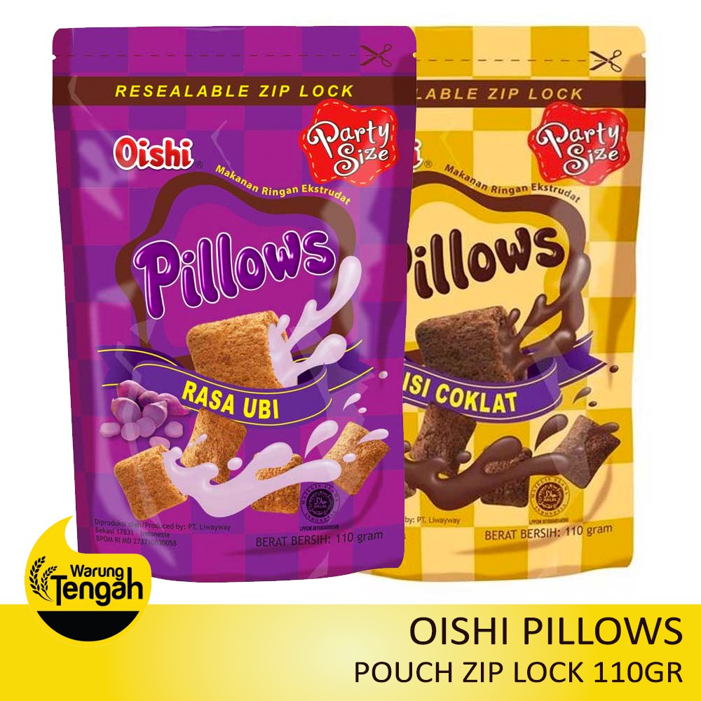 

[POUCH] Oishi Pillows Coklat / Ubi 110gr