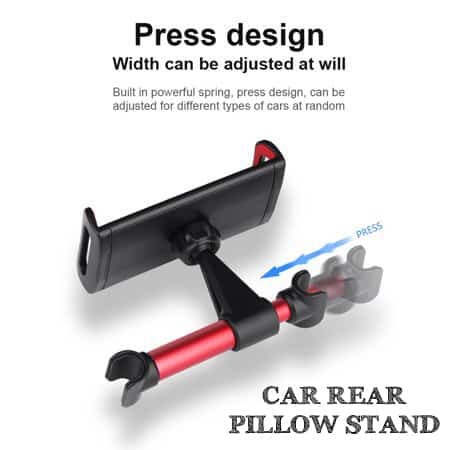 [RO ACC]  CAR REAR PILLOW STAND HOLDER HEADREST CAR UNIVERSAL ALL TIPE HP