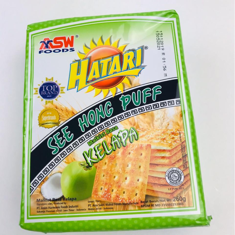 Biskuit Hatari See Hong Puff / Biskuit Malkist / Biskuit Malkist Aneka Varian Rasa / 245gr