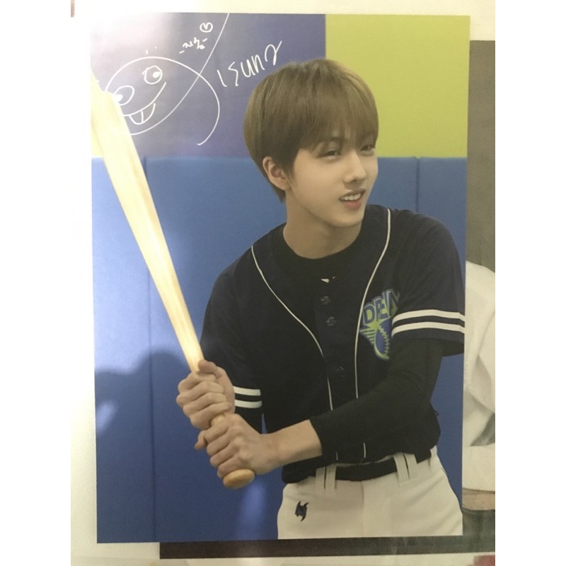 Jisung postcard puff