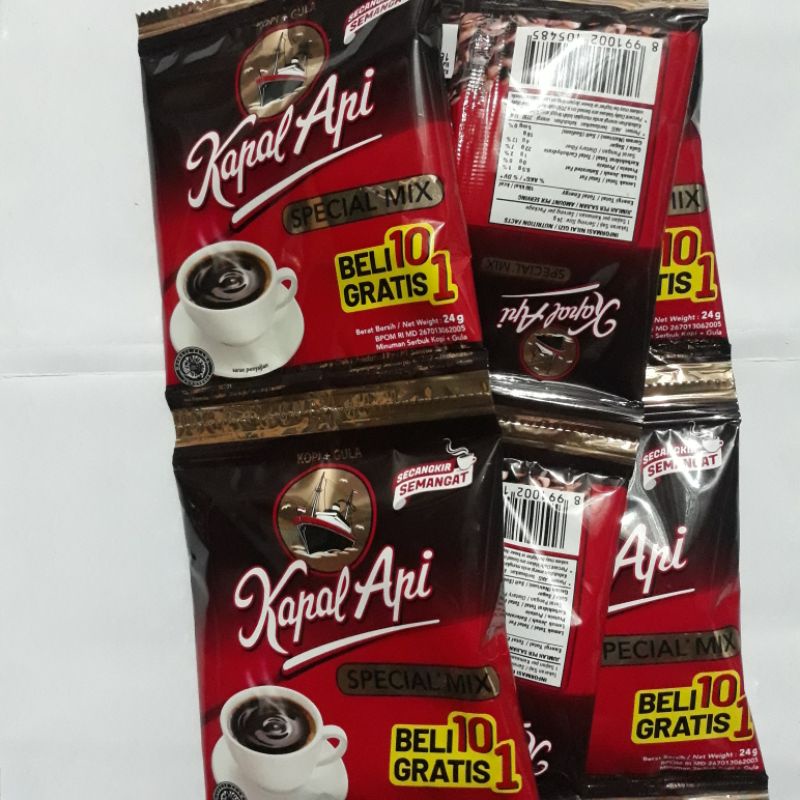 

Kapal Api Special Mix Kopi 10 x 24gr KAPAL API SPECIAL MIX 1 RENTENG+1 KOPI KAPAL API SPECIAL MIX /YAP_snack001