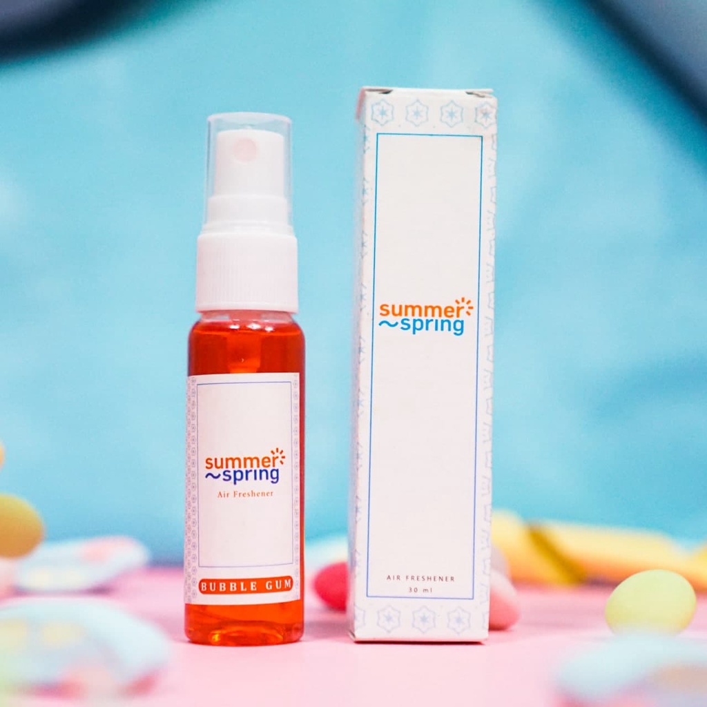 Parfum Mobil Pengharum Ruangan Pewangi Kamar Tidur Harum Summer Spring | Spray | Aroma Bubble Gum