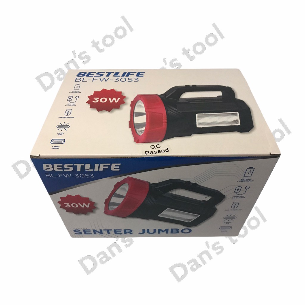 Senter LED 30 Watt + 16 SMD LED / LED Flashlight / LED Torch