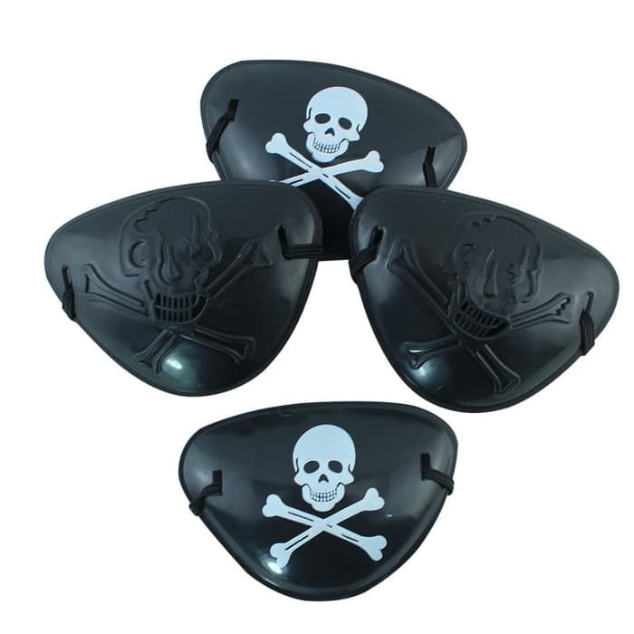 Pirate eyepatch CAPTAIN HOOK penutup mata bajak laut halloween props