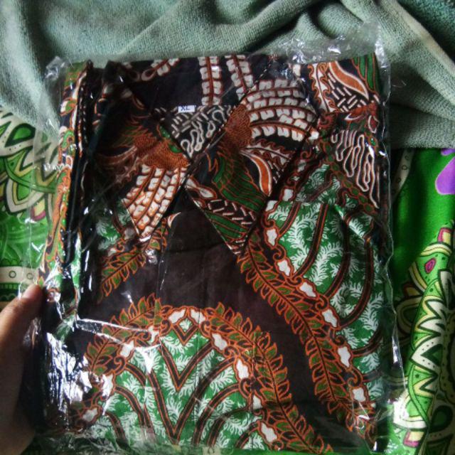 {terviral} Kemeja Batik Pria Ppbtk07 Modern Lengan Panjang