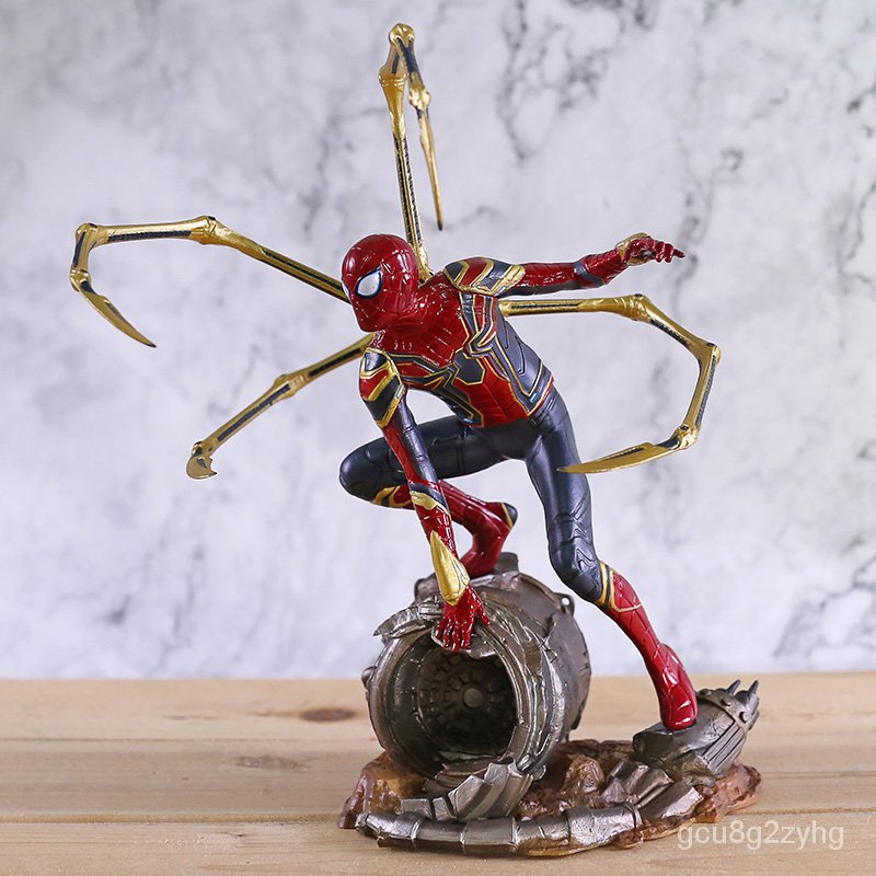 Marvel Avengers Infinity War Iron Spider Statue Spiderman PVC Action Figure Collectible Model Superh