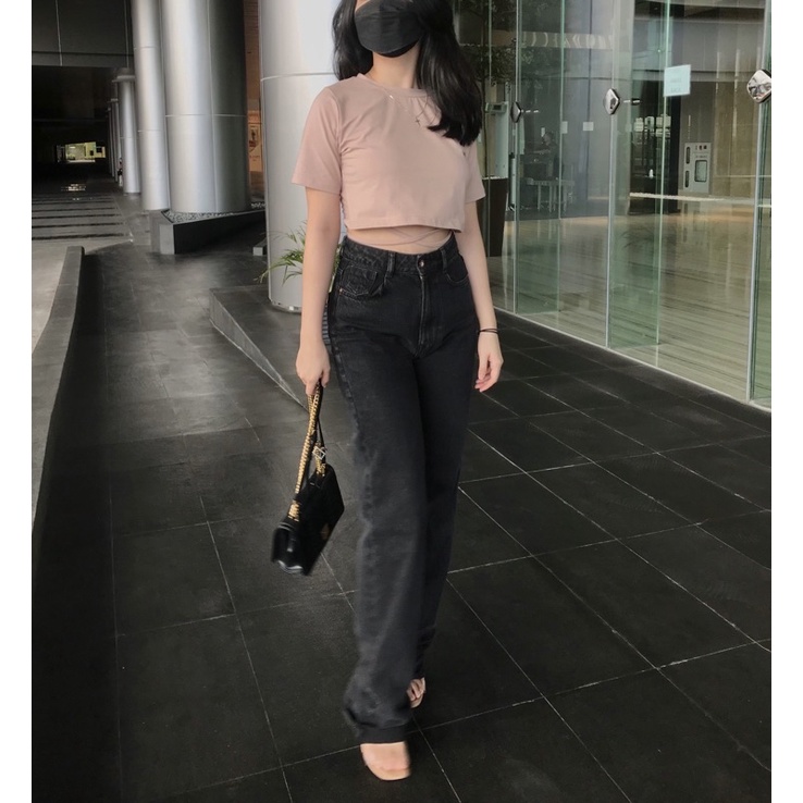 Selim Label Sydney Crop Top Basic Atasan Croptop Korean Style Crop Top Wanita