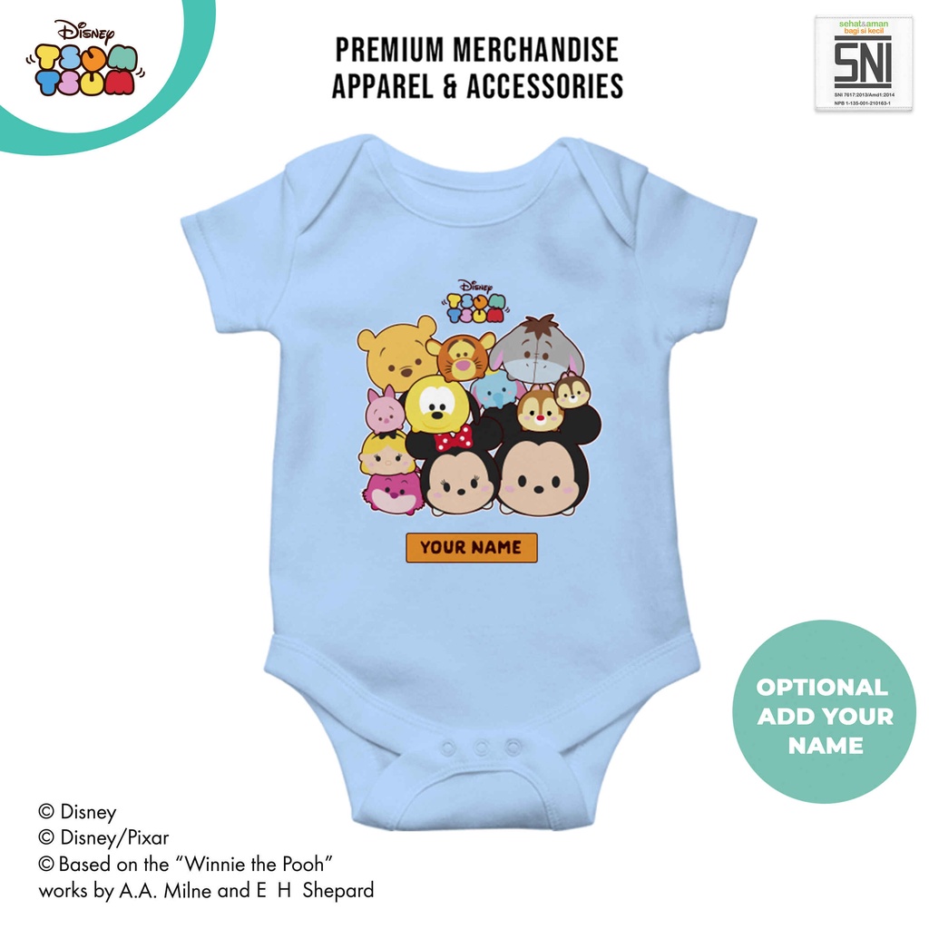 Jumper Bayi Segitiga Tsum Tsum DISNEY Katun Bambu DTT16