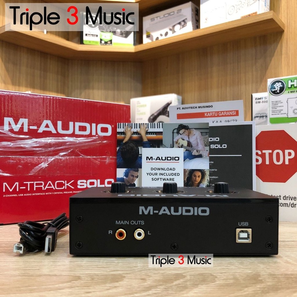 M-Audio MTRACK SOLO M-TRACK SOLO Soundcard recording ORIGINAL GARANSI