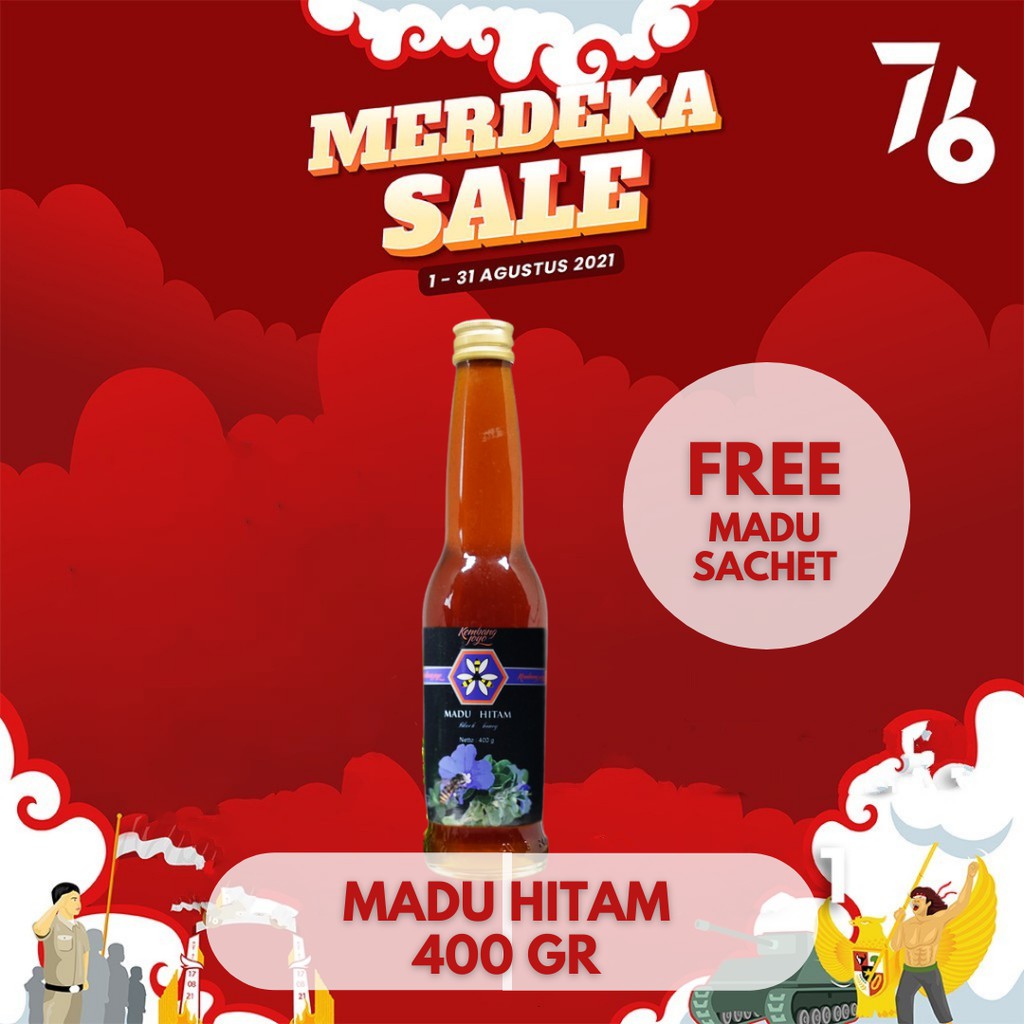 

Madu Kembang Joyo Madu hitam 400 gram 350 gram 200 gram