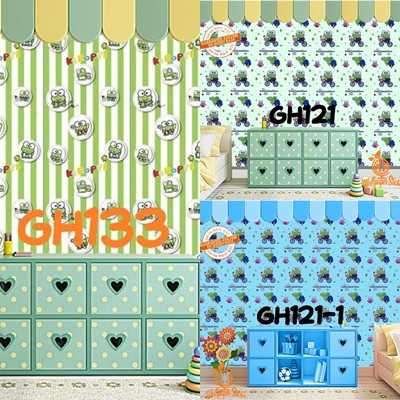 Wallpaper Dinding Doraemon Hellokitty Keropi Cars Spongebob Premium Motif Dan Karakter 45cm x 10m