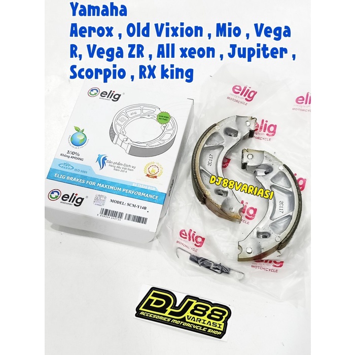 Kampas rem elig belakang RX KING SCORPIO SCM Y14B tromol