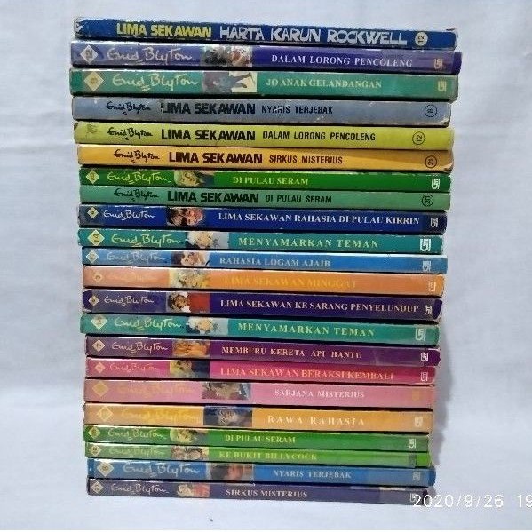 enid blyton lima sekawan bekas