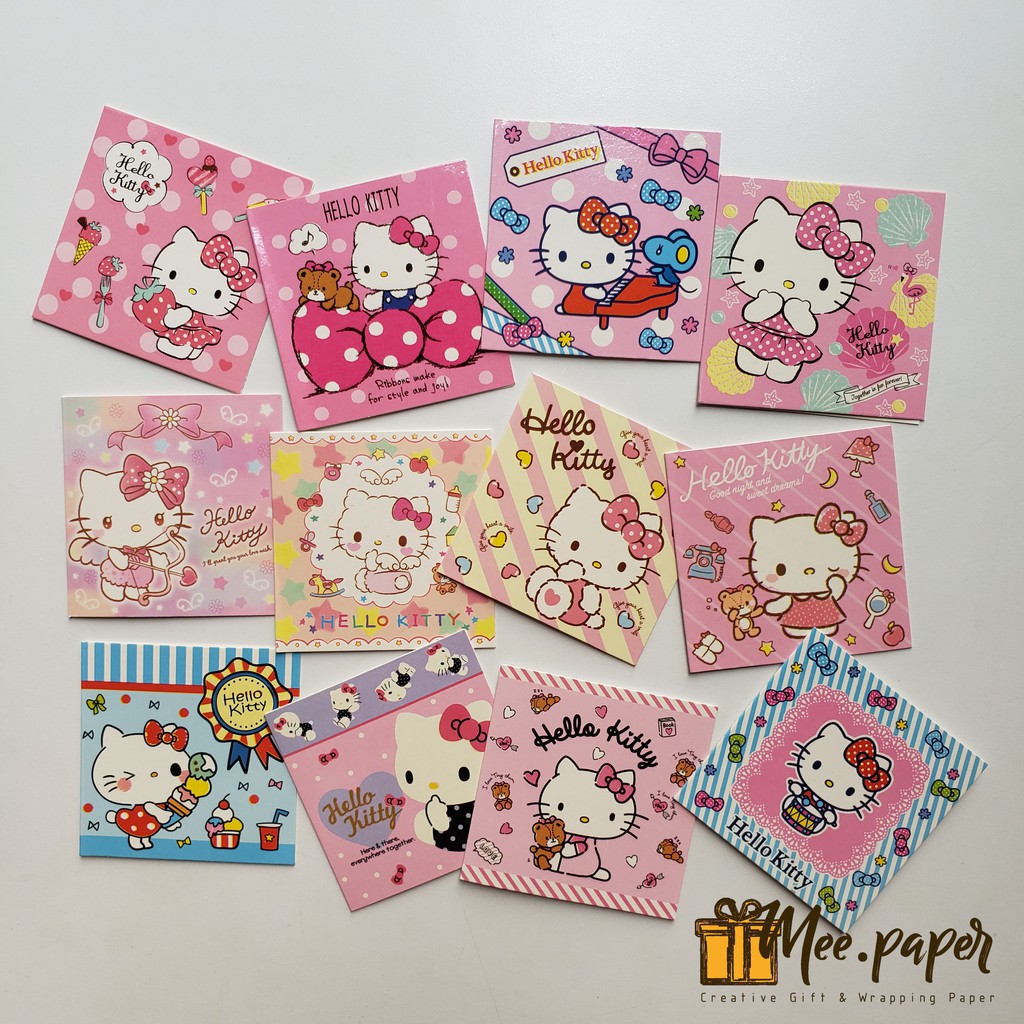 

Kartu Ucapan + Amplop Kecil Sansan Wawa, Hellow Kitty, Gift Card / Greeting Card