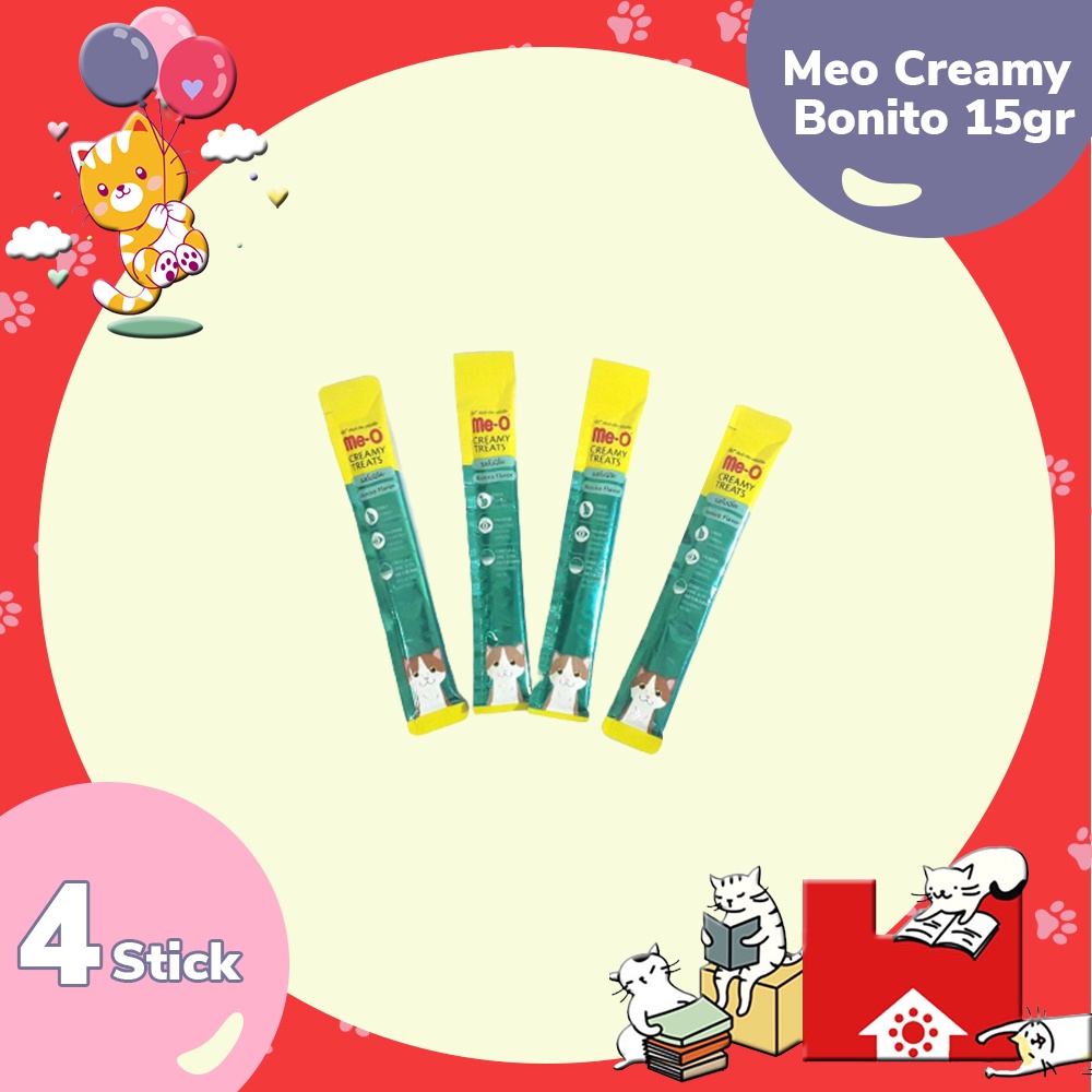 Me-o Creamy Treats Liquid isi 4 sachet - Meo creamy treats snack kucing All Varian