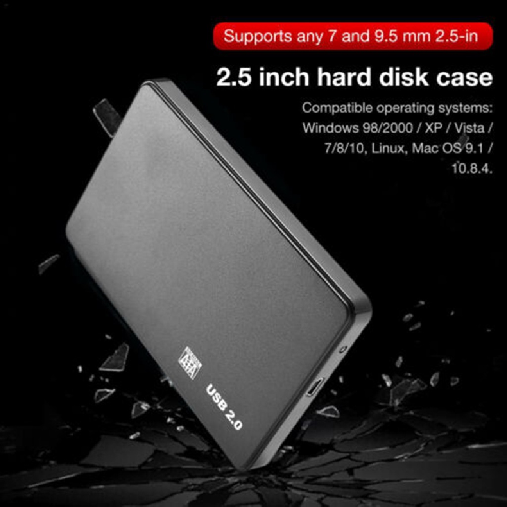 Case Kotak Hard Disk HDD SSD SATA 2.5 Inch Usb 2.0 Untuk Laptop