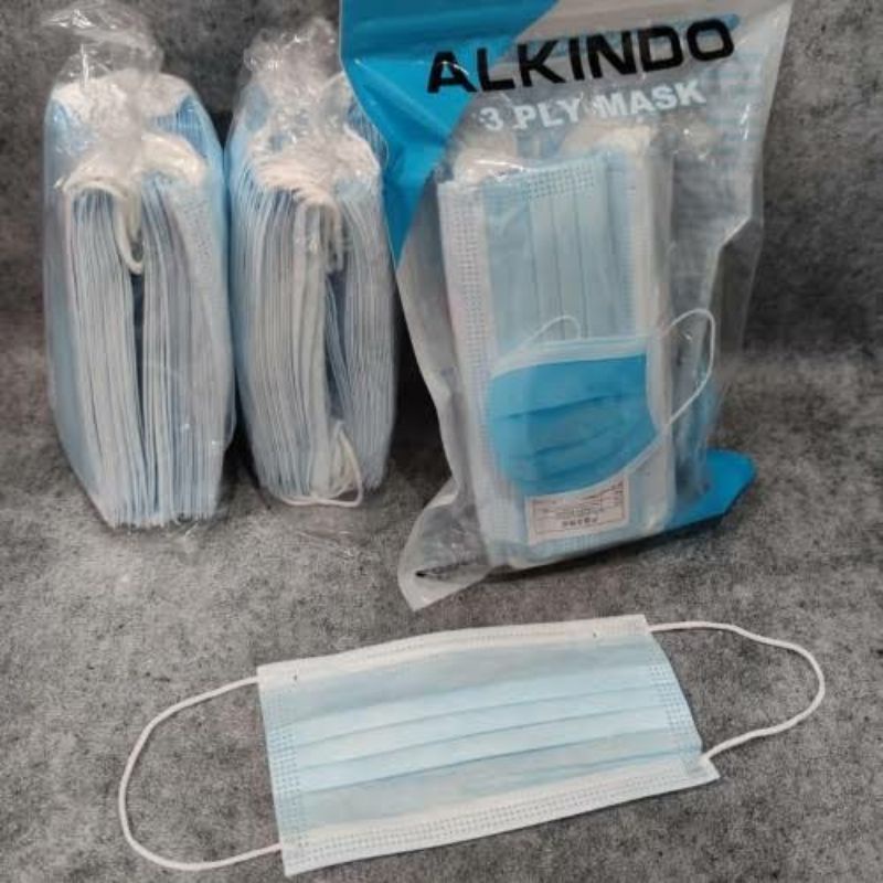 MASKER EARLOOP BIRU ALKINDO