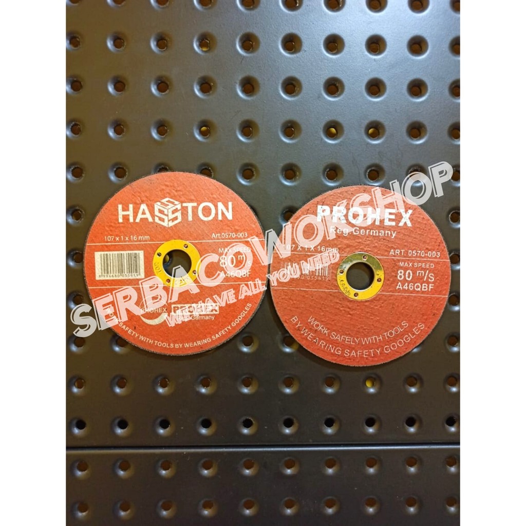 Hasston Batu Gerinda Gurinda Potong Besi Cutting Wheel 4 Inch x 16mm Termurah Berkualitas