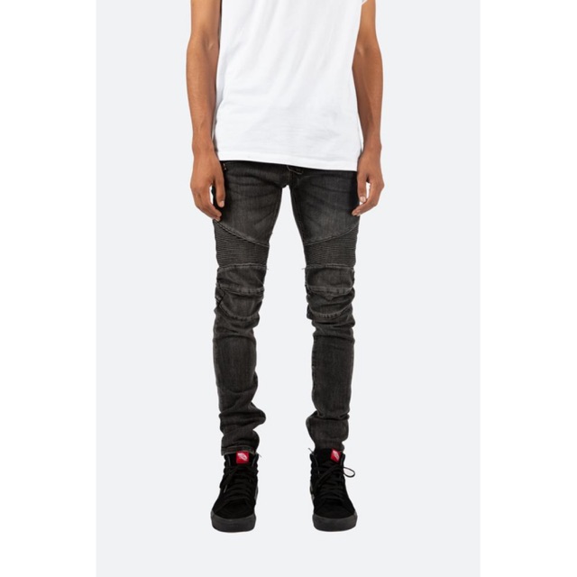 Celana Panjang Jeans MNML M14 Biker Stretch Denim Black