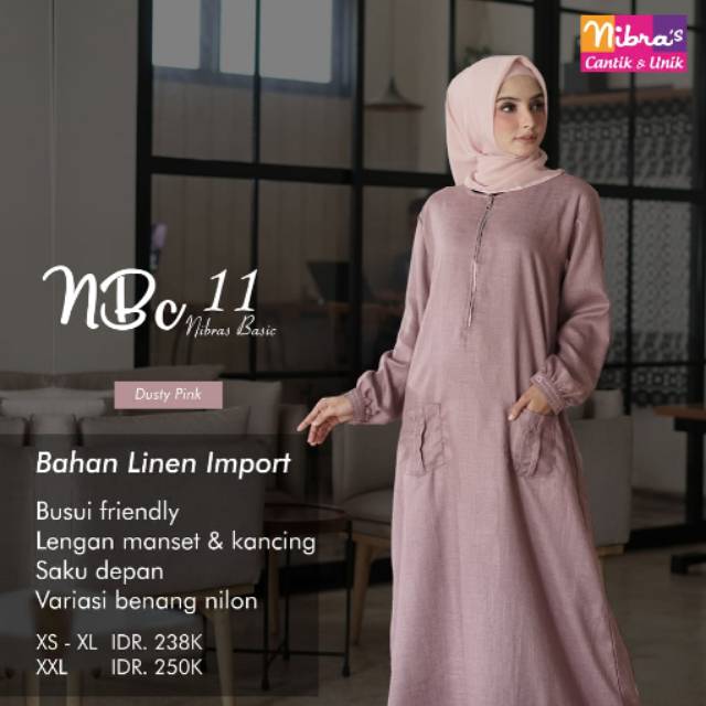 GAMIS NBC 011 DUSTY PINK || OROGINAL NIBRAS