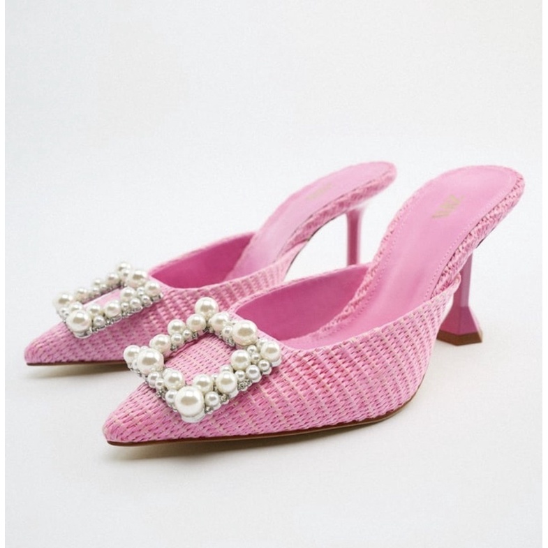 [7.7 Boombastis Sale⚡] - SEPATU WANITA MULES HEELS ZS469 PREMIUM IMPORT