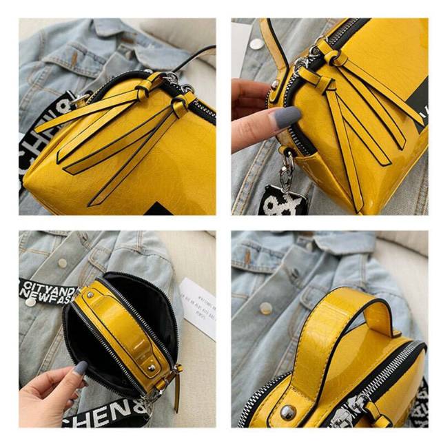 LT 1612 EL 225 RISCE TAS SELEMPANG GLOSSY IMPORT WANITA CEWEK PEREMPUAN BATAM GI 234531