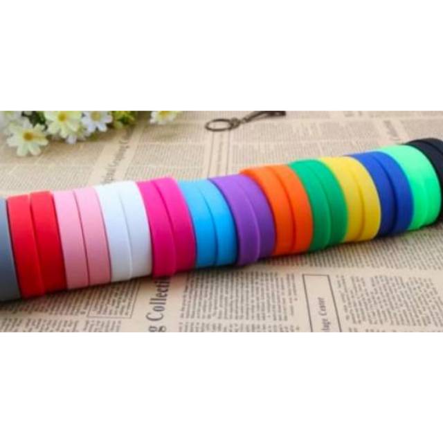 Gelang karet polos / Bracelet rubber