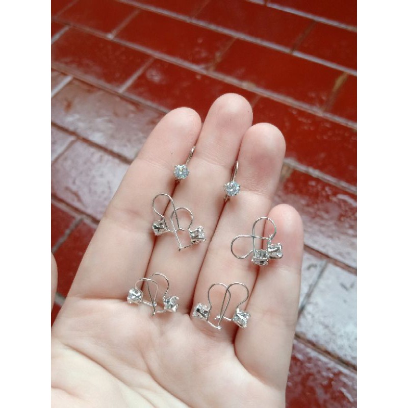 anting kait desy solitaire mp S925