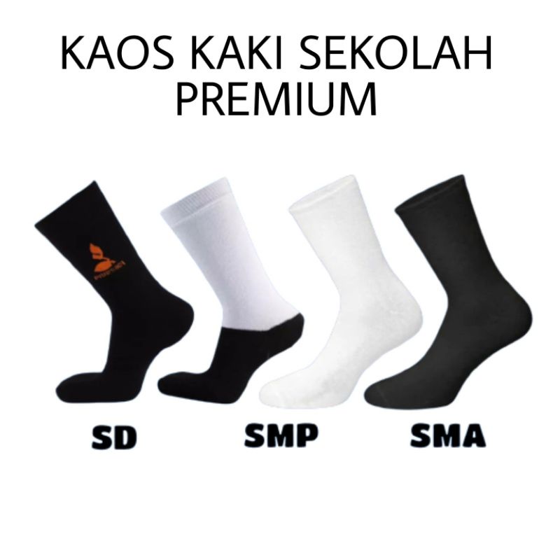 KAOS KAKI SEKOLAH PUTIH HITAM PRAMUKA SD SMP SMA KAOS KAKI OSPEK KANTOR FORMAL KAOS KAKI PUTIH POLOS KAOS KAKI HITAM KAOS KAKI PRAMUKA KAOS KAKI TUNAS