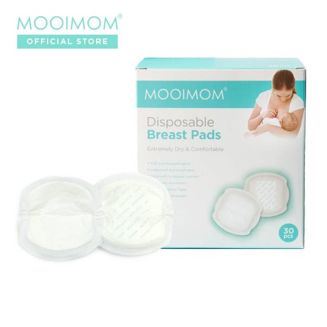 Ready MOOIMOM Disposable Breast Pads (30pcs) Penyerap ASI